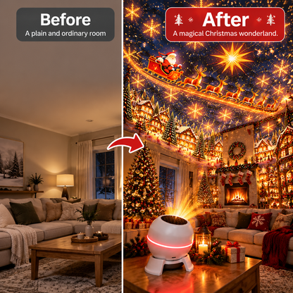 🎄 Turn Any Room Into a Christmas Wonderland – Holiday Projection Night Light