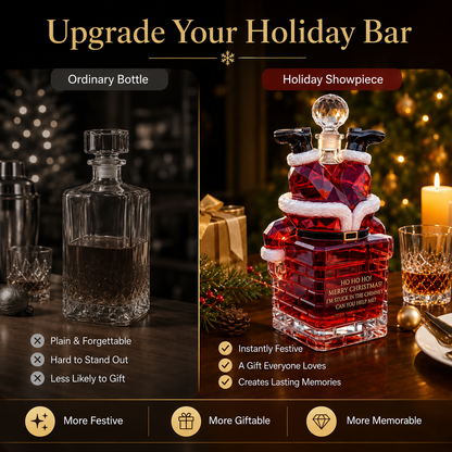 🎅 2026 Christmas Gift 50% Off--💥 Pre-order: 49% Off – Santa Stuck in the Chimney Whiskey Bottle