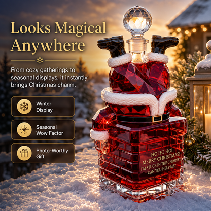 🎅 2026 Christmas Gift 50% Off--💥 Pre-order: 49% Off – Santa Stuck in the Chimney Whiskey Bottle