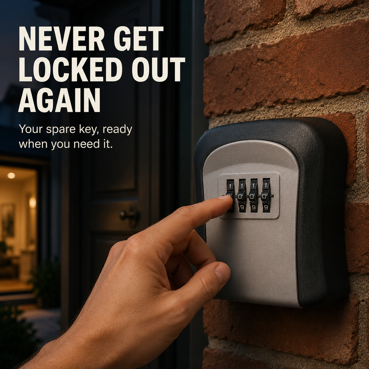 🚨 LIMITED TIME Never Get Locked Out Again 🔐 | 4-Digit Wall-Mounted Key Lock Box