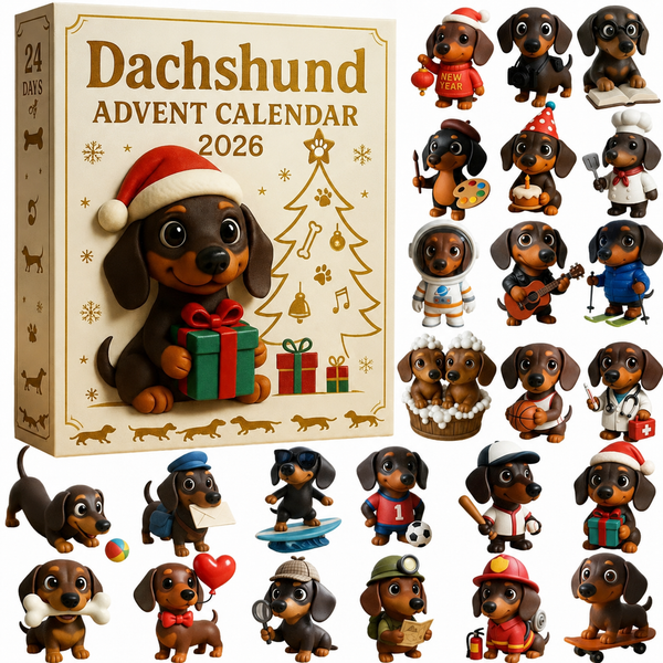 Complete collection of Dachshund Advent Calendar characters