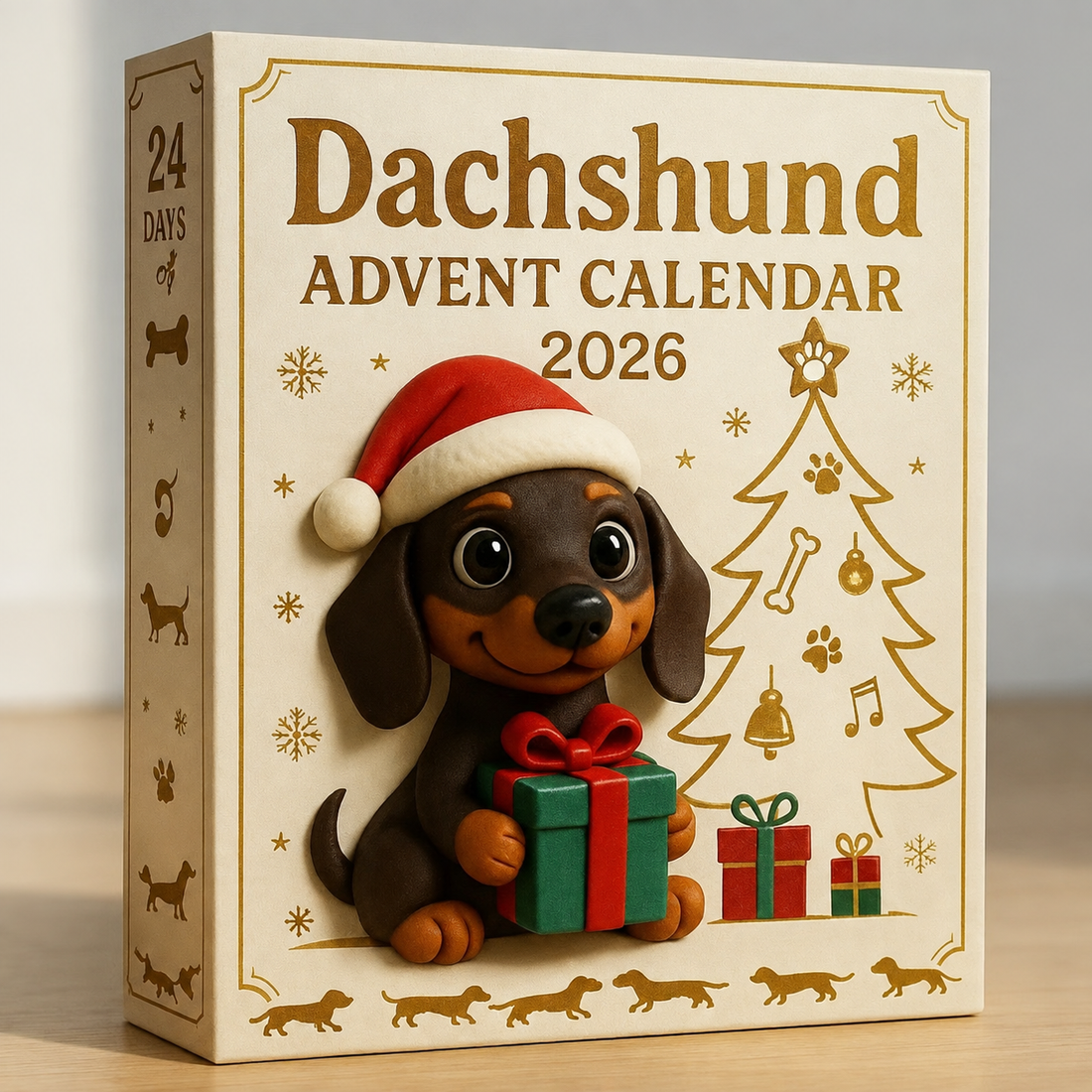 2026 Dachshund Advent Calendar gift box