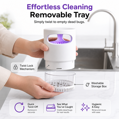 🌙SAVE 50% NOW🔥Quiet UV Mosquito Trap – Chemical-Free & Safe for Kids & Pets🦟