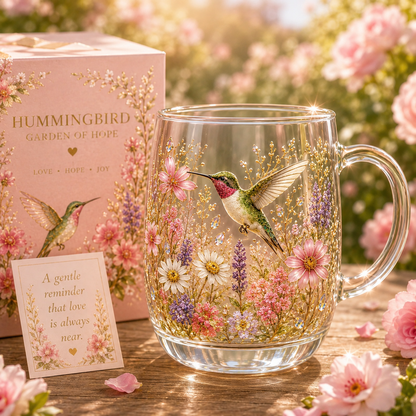 🌸🌿 Limited Edition 2026 Garden Morning Bliss Glass Tea Cup☀️☕