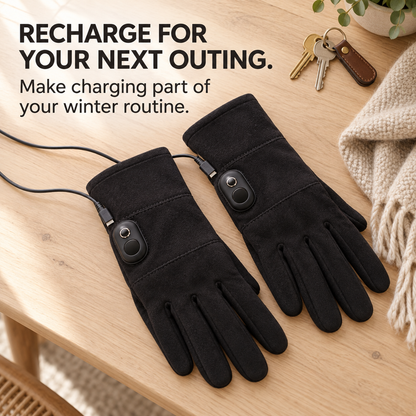 ❄️Heated Touchscreen Gloves with Digital Display – Bring Warmth to Your Winter Routine