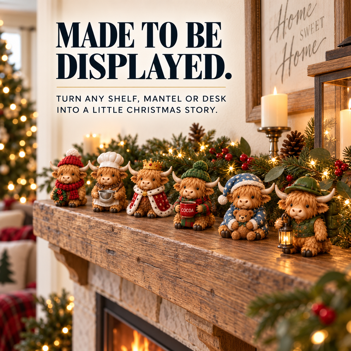 🐮❤️ 24-Day Highland Cow Advent Calendar – 24 Mini Collectible Surprises