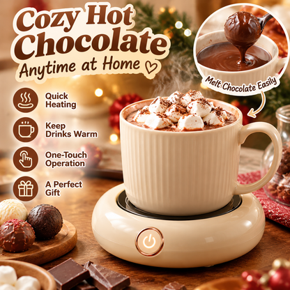 🔥CozyGlow Mug Warmer – Chocolate Melting & Hot Drink Warming