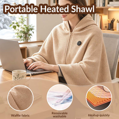 🔥 CozyHeat Wearable Heated Blanket – 3 Heat Levels for Winter Comfort