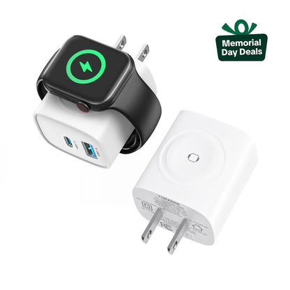 🔥 3-in-1 Magnetic Apple Watch Charger | Fast USB-C Wall Charger