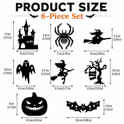 🎃Halloween LED Silhouette Wall Light Stickers, Battery Powered Peel