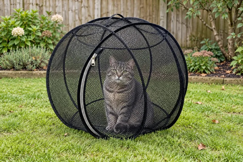🎉🐱🌿 FreshAir Cat Haven™ – Pop-Up Mesh Playpen🎉