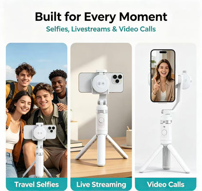 📹Zoomable Magnetic Palm Grip | Selfie Stick & Tripod