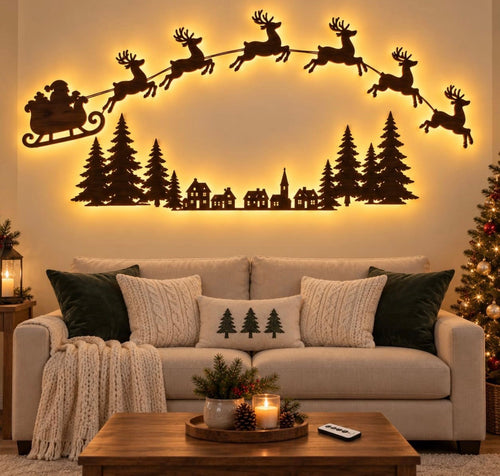 🦌 Reindeer Sleigh Press On✨