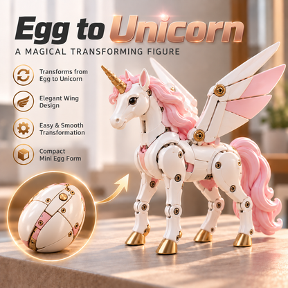 🪽Transforming Unicorn Egg – One Figure, Two Magical Forms