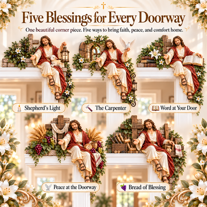 ⏰Limited Stock 50% OFF - ✝️✨ Jesus at the Doorway – Faith-Inspired Corner Decor Collection