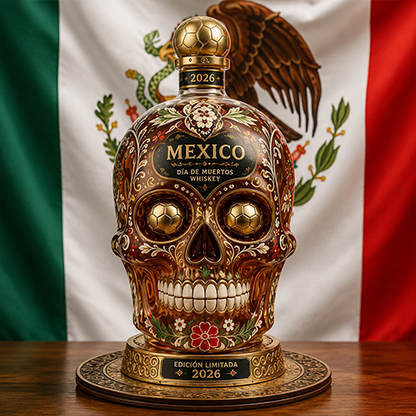⚽🇲🇽Mexico 2026 Día de Muertos Whiskey Bottle-Limited Edition