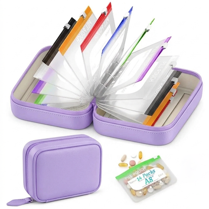 🔥Last Day 50% OFF - 💊The Ultimate A8 Waterproof Binder Pill Pouch Set