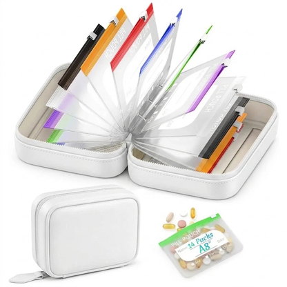 🔥Last Day 50% OFF - 💊The Ultimate A8 Waterproof Binder Pill Pouch Set