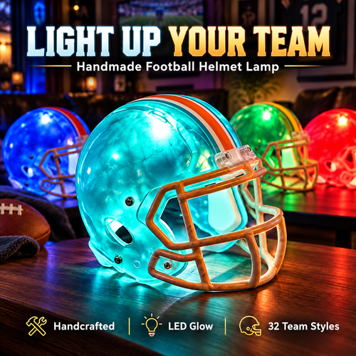 🎁LAST DAY 50% OFF ✨|🏈Handmade Football Helmet Lamp with 32 Team Styles