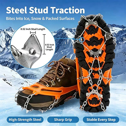 ❄️ Ice Cleats for Shoes & Boots – Anti-Slip Snow Traction Grips