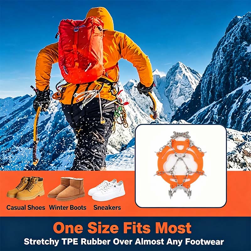 ❄️ Ice Cleats for Shoes & Boots – Anti-Slip Snow Traction Grips