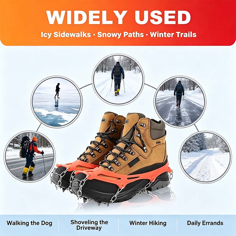 ❄️ Ice Cleats for Shoes & Boots – Anti-Slip Snow Traction Grips