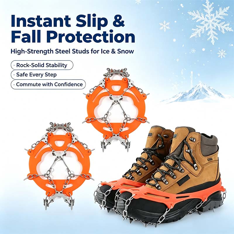 ❄️ Ice Cleats for Shoes & Boots – Anti-Slip Snow Traction Grips