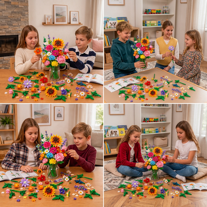 🌺Christmas Building Block Flower Bouquet Advent Calendar