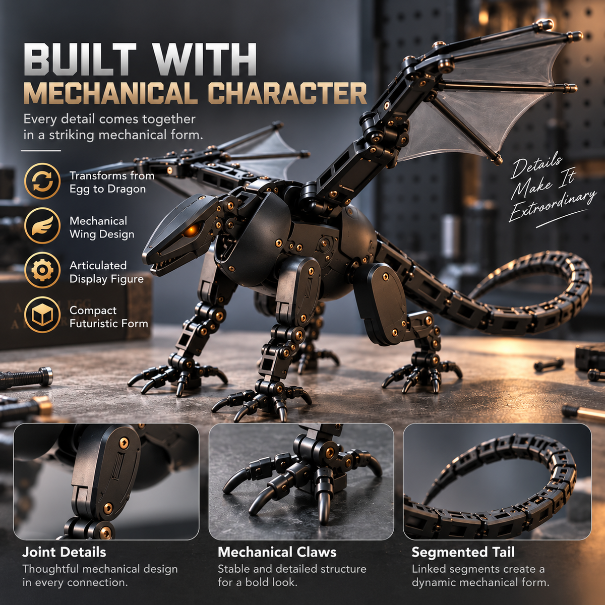 🐉🔥 From Egg to Dragon – Epic Mechanical Transforming Toy! 🔥🥚