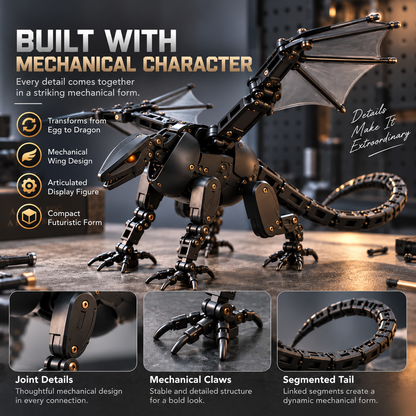 🐉🔥 From Egg to Dragon – Epic Mechanical Transforming Toy! 🔥🥚