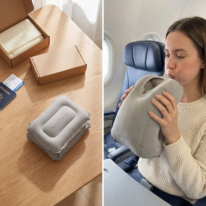 Inflatable Travel Sleep Pillow ✈️