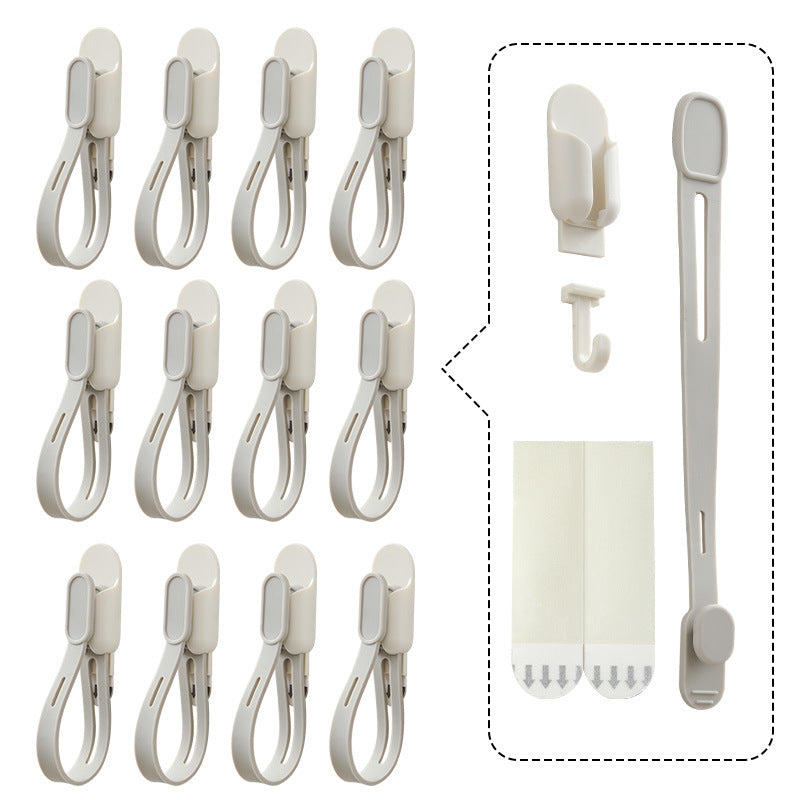 🎄 6-Pack Adjustable Christmas Wreath Hangers – No-Drill Peel & Stick Holiday Hooks ✨