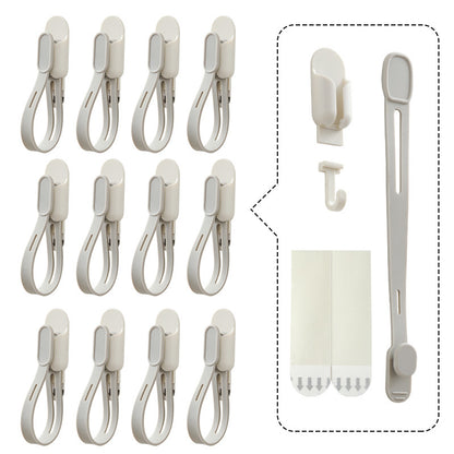 🎄 6-Pack Adjustable Christmas Wreath Hangers – No-Drill Peel & Stick Holiday Hooks ✨