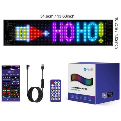 🔥New Smart LED Pixel Car Display — App-Controlled Custom Text, Colors & Animations