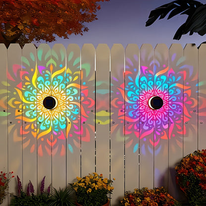 🏡Mandala Pattern Solar Wall Light Garden Yard Ambient Lighting
