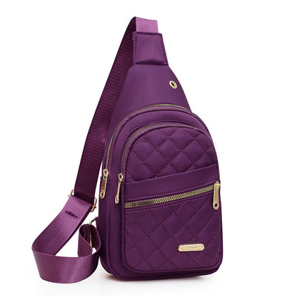 ✨Women's Solid Color Quilted Waterproof Belt Bag✨