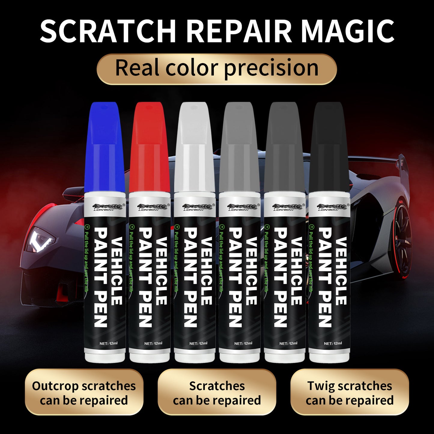 Touch Up Car Scratch Remover Magic Paint Pen