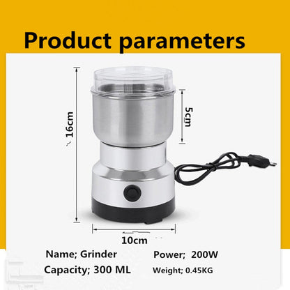 🚀✨ High-Speed Stainless Steel Grain Grinder