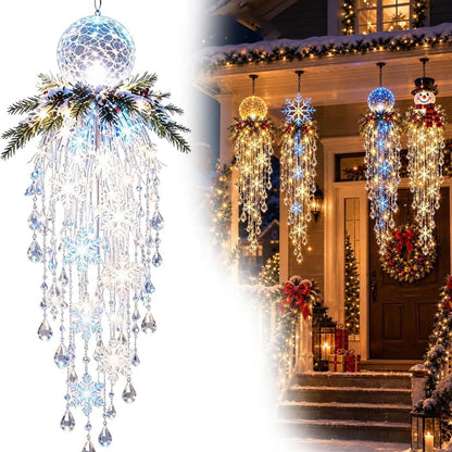 ❄️ Cascading Christmas Waterfall Lights – Festive Outdoor Hanging Decor ✨