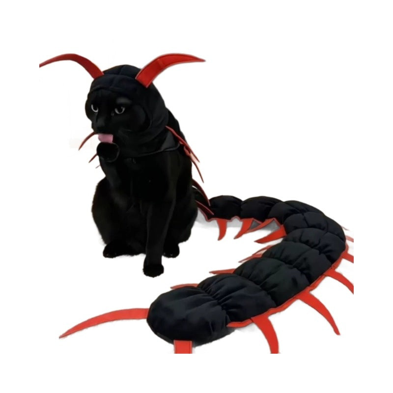 🐱🎃 Funny Halloween Centipede Cat Costume – Spooky Multi-Legged Outfit for Pets 🐛✨