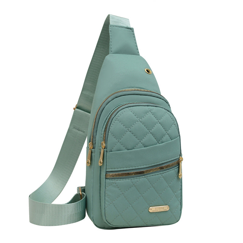 ✨Women's Solid Color Quilted Waterproof Belt Bag✨
