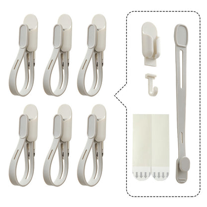 🎄 6-Pack Adjustable Christmas Wreath Hangers – No-Drill Peel & Stick Holiday Hooks ✨