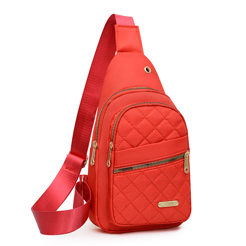 ✨Women's Solid Color Quilted Waterproof Belt Bag✨