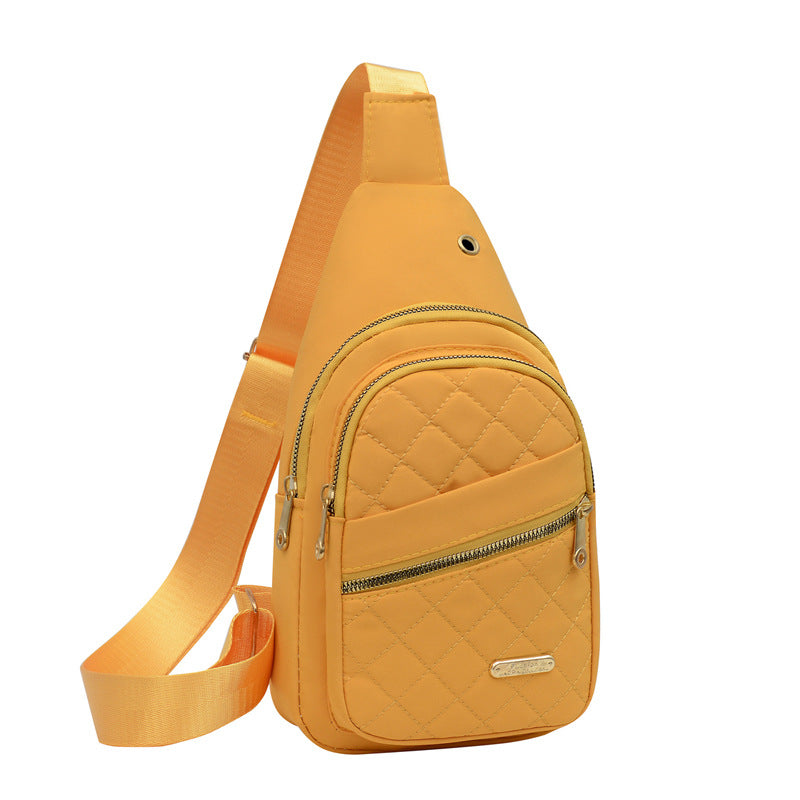 ✨Women's Solid Color Quilted Waterproof Belt Bag✨