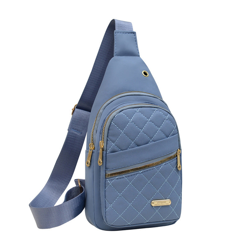 ✨Women's Solid Color Quilted Waterproof Belt Bag✨