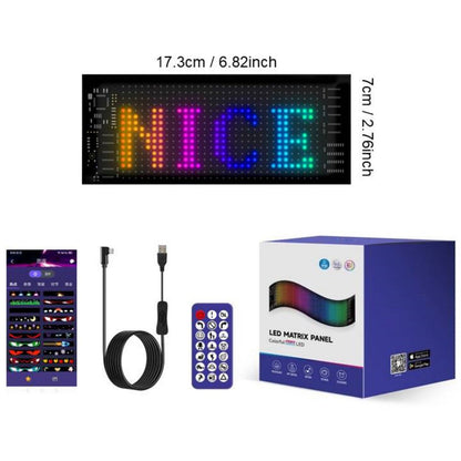 🔥New Smart LED Pixel Car Display — App-Controlled Custom Text, Colors & Animations