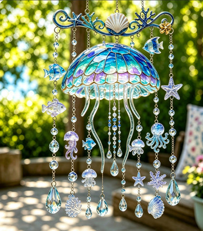 🌊Last Day49% OFF-🔥Ocean Themed Crystal Wind Chime