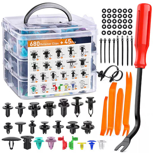 🔧🚗725-Piece Automotive Clip and Fastener Assortment Kit