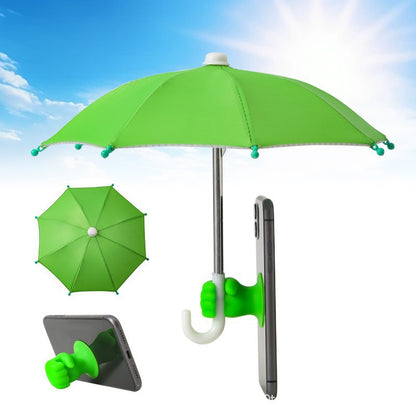 ☀️ Phone Umbrella – Suction Cup Stand with Sun Shade, Anti-Glare, Heat Protection