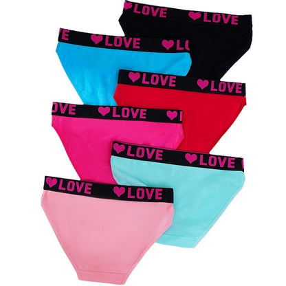 12 Pack High Rise Comfortable Casual Panties Set